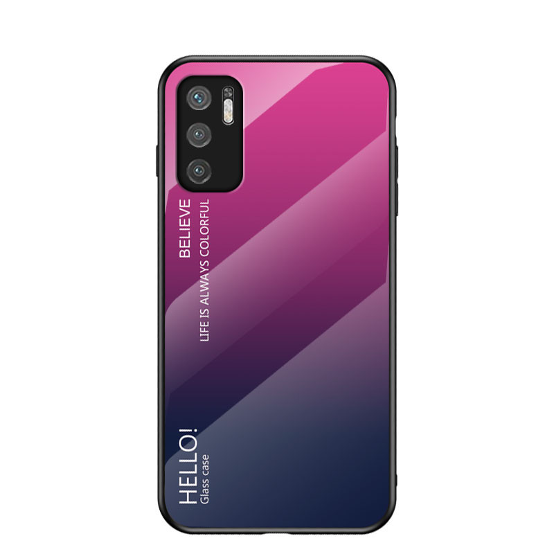 สําหรับ Redmi Note 10 5G, ไม่ใช่สําหรับ 4G เคสโทรศัพท์แก้วสีไล่ระดับสี, ฝาครอบป้องกันกระจกป้องกันการระเบิดคุณภาพสูง
