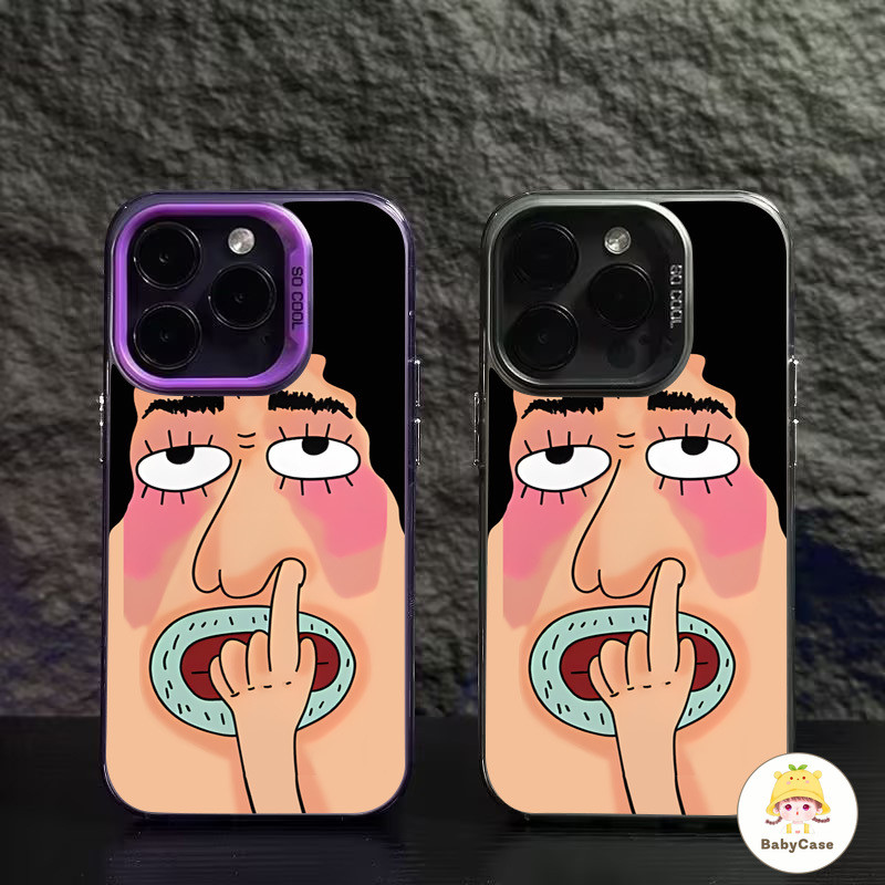 เคสไอโฟน11 สำหรับ iPhone 15 13 11 16 14 12 Pro Max 7 16 8 15 Plus XR X XS Max การ์ตูนตลกแฟชั่นผู้ชายที่น่าเกลียดปกอ่อน