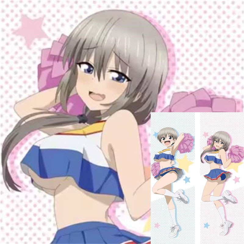 ชุดว่ายน้ํา Uzaki Hana – Uzaki Chan ต้องการแขวนอะนิเมะเกมยาวปลอกหมอนผ้าปูที่นอนของขวัญตกแต่งบ้าน 60x