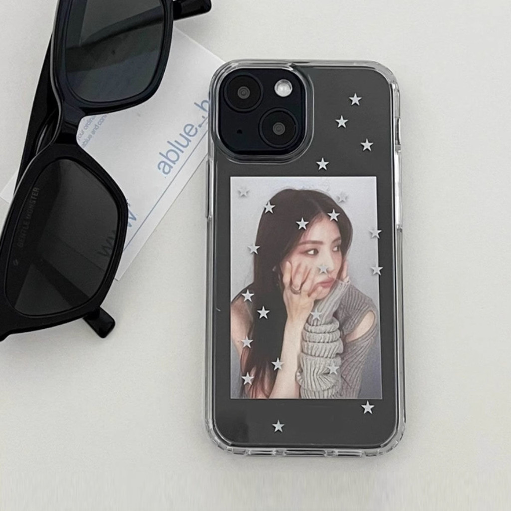 เกาหลีins Starใส่การ์ดเล็กๆโปร่งใสสําหรับIphoneกรณี16Promax 15promax 14promax 13pro 13promax 11 12promax 7PLUS XR