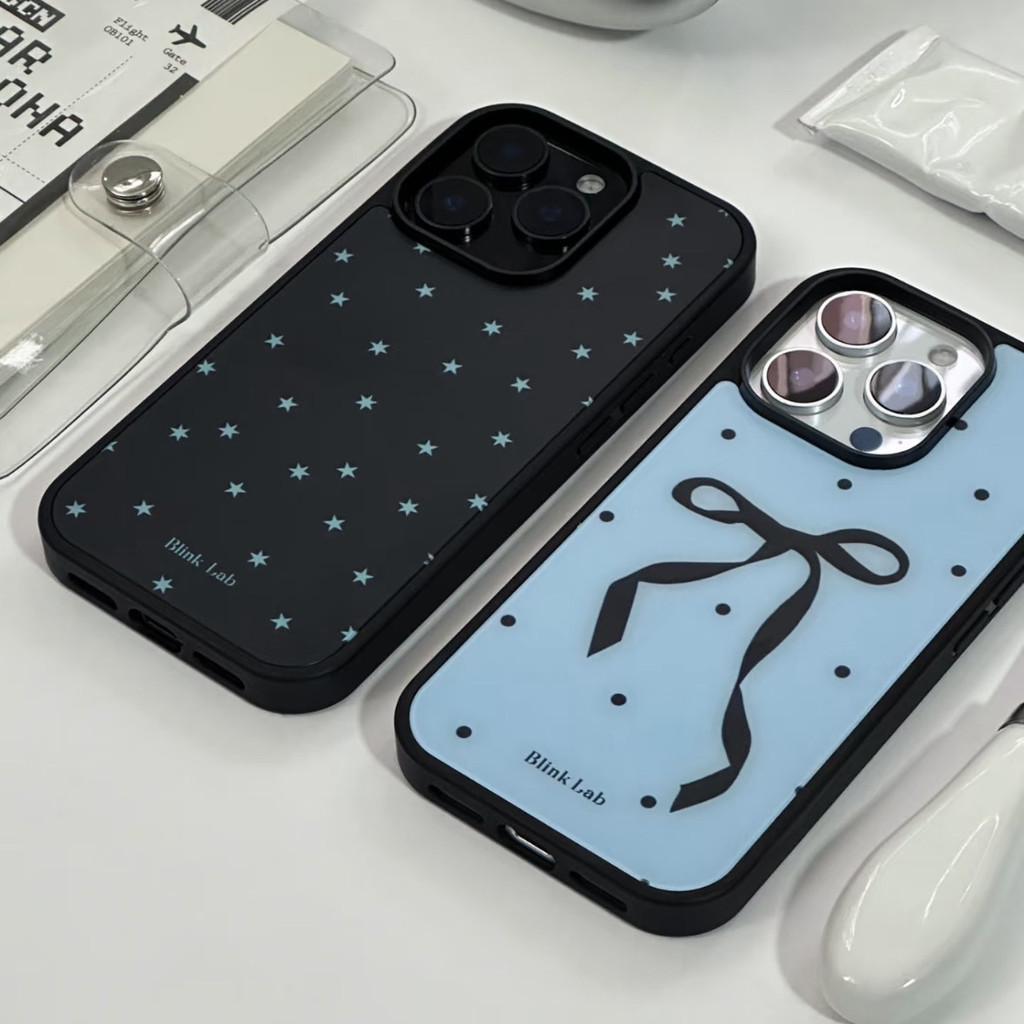 Blue Series Stars เหมาะสําหรับ Apple 16/15/14/13 เคสโทรศัพท์ 12/11 Creative XS/XR/8p Soft Case 7plus เคสโทรศัพท์โปร่งใส