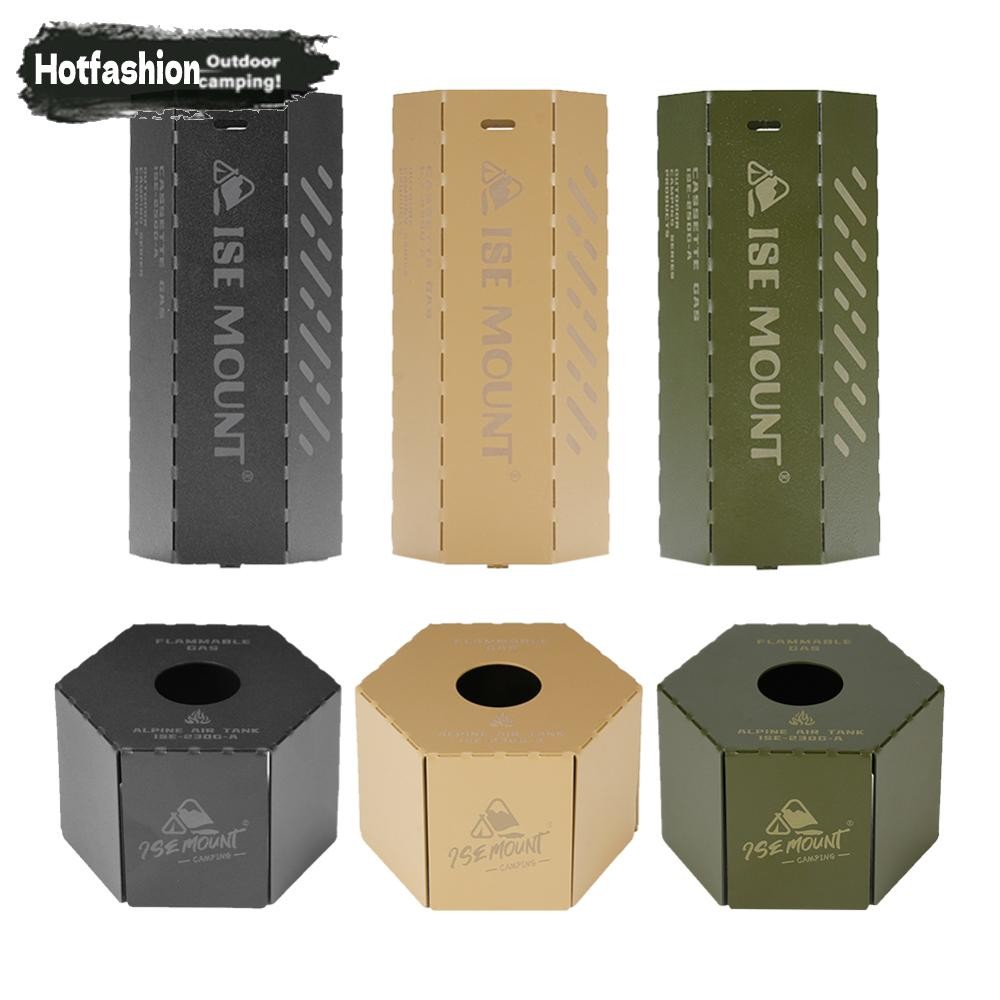 Camping Gas Can Case Anti-Fall Gas Canister Protective Cover Metal Camping Tools