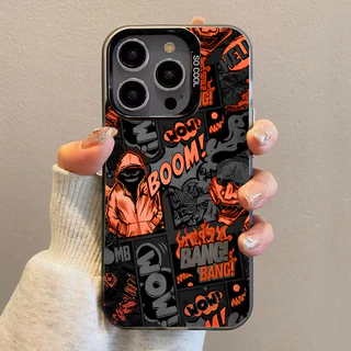 🌹GOOD🌹แฟชั่นดาร์กคอมิกส์ เคส Iphone 17 16 15 13 Pro Max 7Plus 11 12 14 Pro Max 11 Pro Max 7 8 14 15 Plus XR X XS Max