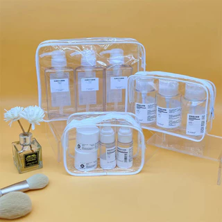 กระเป๋าเครื่องสำอางแบบใส, กระเป๋าเครื่องสำอาง PVC กันน้ำและกันฝุ่น, กระเป๋าเครื่องสำอางแบบมีซิป, กระเป๋าแป้ง
