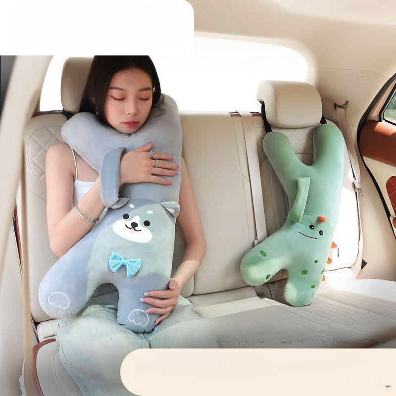 หมอนรองคอเด็กน่ารัก สำหรับการเดินทางในรถยนต์ – ผ้านุ่มสบาย รองรับคอ ไม่เจ็บระหว่างการเดินทางไกล