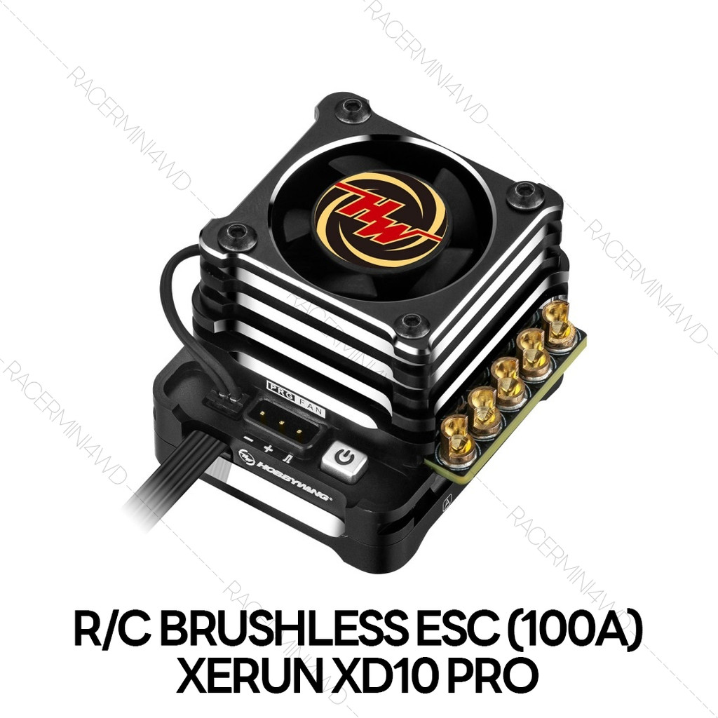 Hobbywing 30112614 XeRun XD10 PRO (100A) Black อุปกรณ์ควบคุมระบบไฟรถบังคับฮ๊อบบี้วิงแท้