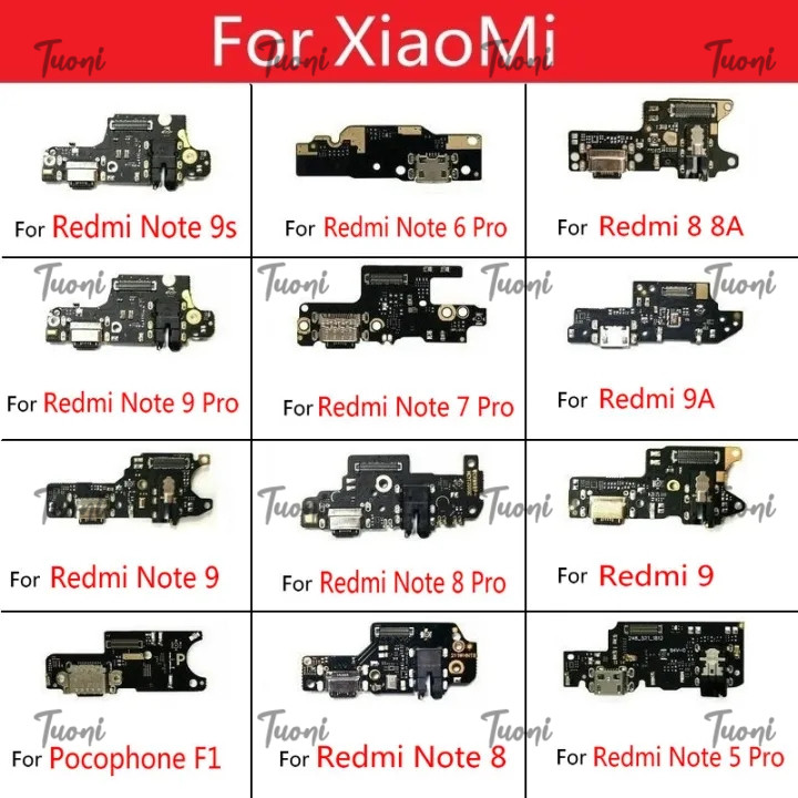Usb Charger ชาร์จพอร์ต Dock Board พร้อมไมโครโฟนโมดูล Flex Cable Connector สําหรับ Xiaomi Redmi หมายเหตุ 9 8 7 6 5 Pro Redmi 9 9A 9C 8A 8 7 7A 6 6A Pocophone F1