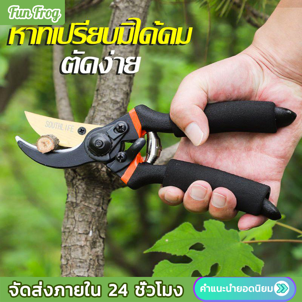 กรรไกรตัดกิ่งไม้ ประหยัดแรงงาน กันไกรตัดกิ่งSK5 กรรไกรตัดหญ้า กรรไกรสแตนเลส กรรไกรสำหรับตัดแต่งกิ่งไม้ ดอกไม้