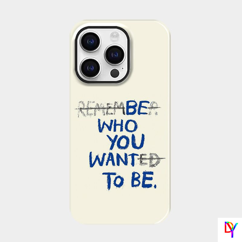 แรงบันดาลใจ Iphone12/13/14/15/16/17pro Max ภาษาอังกฤษ Who Do You Want to Be forPhone Case 7/8Plus Xs