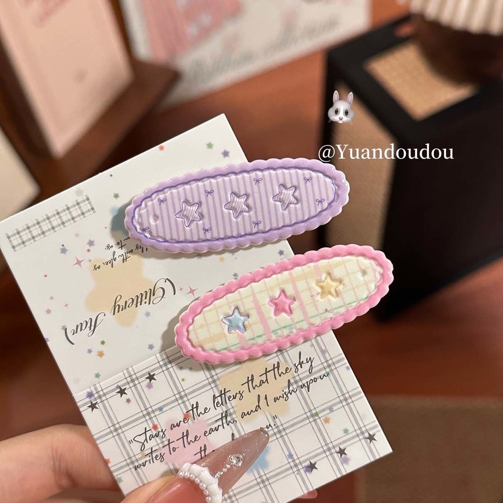 กิ๊บติดผมดาวสีแฟชั่นเกาหลีหญิง ins ของขวัญวันเกิดนักเรียน y2k ราคา ถูกที่สุด ดีลบีเคเค แกลเลอรีภาพที่ 9