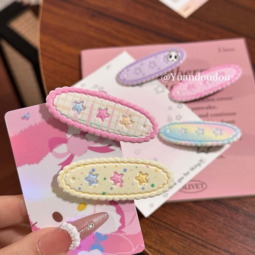 กิ๊บติดผมดาวสีแฟชั่นเกาหลีหญิง ins ของขวัญวันเกิดนักเรียน y2k ราคา ถูกที่สุด ดีลบีเคเค แกลเลอรีภาพที่ 7