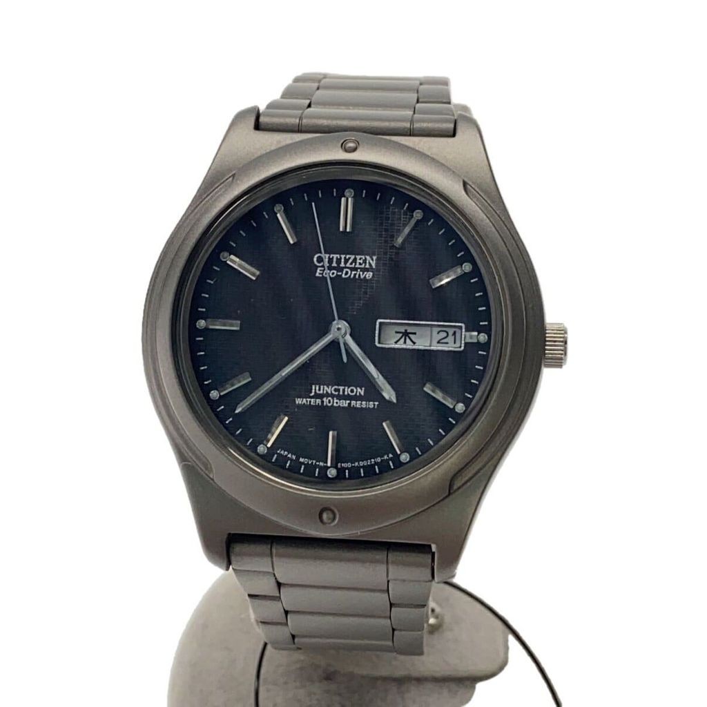CITIZEN Mens Watch Solar Analog BLK SLV GN-4-S Direct from Japan Secondhand