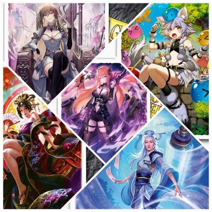 Dragon Shield Girl Set Grand Archive Card Set Wanzhi Card Pokémon PTCG 100 ผ้าฝ้ายเดิม 66 * 91 ลมน