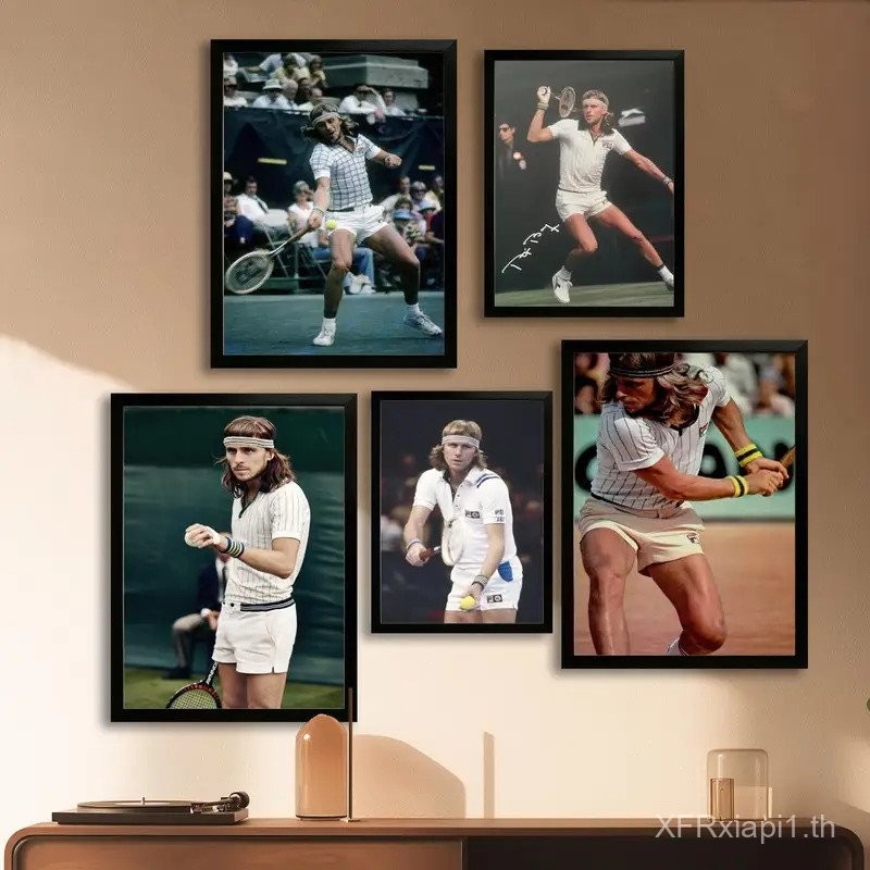 โปสเตอร์ศิลปะ Bjorn Borg, ภาพพิมพ์ศิลปะติดผนังสำหรับตกแต่งห้องนอน, ไม่มีกรอบ ของขวัญภาพวาดผ้าใบ