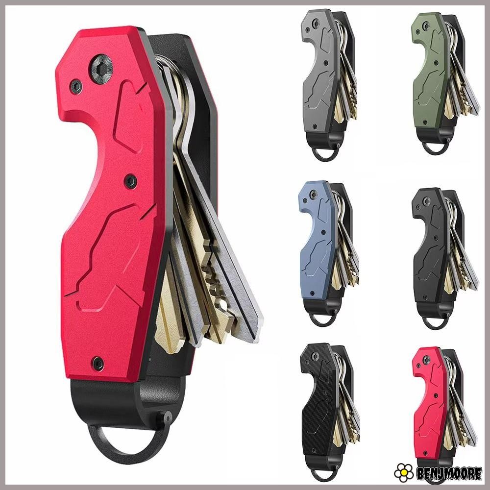 BENJMOORE Key Organizer,โลหะถือ 2-6 คีย์Key Holder,สมาร์ทอลูมิเนียมขนาดกะทัดรัดMinimalist Key Fob