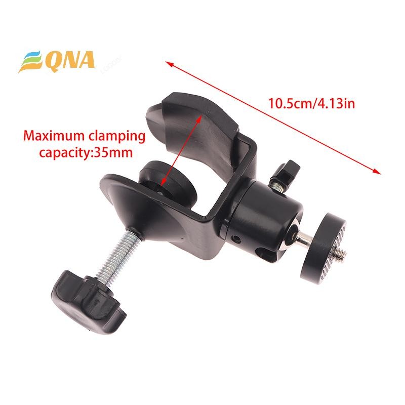 [QNA] แคลมป์โลหะ 360° Mini Ball Head Quick Release Clamp Bracket ขาตั้งกล้อง 1/4 คลิปสกรูสําหรับไฟแฟลช Mic Monitor กล้องใหม่
