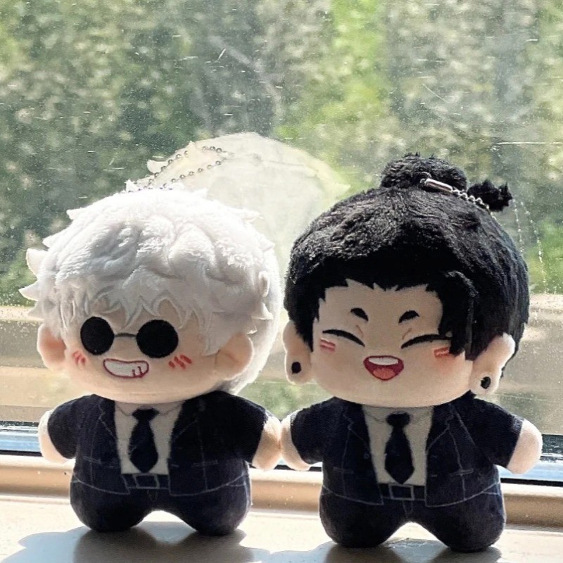 12 ซม.Jujutsu Kaisen Plush จี้ของเล่น Satoru Gojo Eto Suguru ตุ๊กตาผ้าฝ้ายตุ๊กตานุ่มกระเป๋าพวงกุญแจของขวัญ