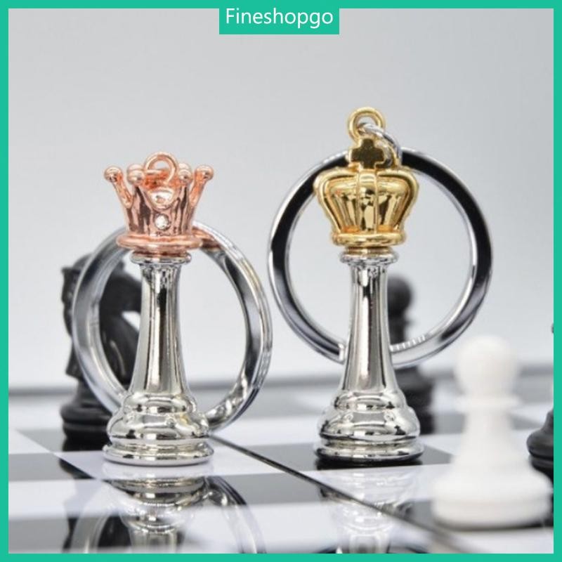 Fine Sophisticated Chess Key Holder Chessman พวงกุญแจสําหรับแฟชั่นผู้ที่ชื่นชอบแบบพกพาอุปกรณ์เสริมกร