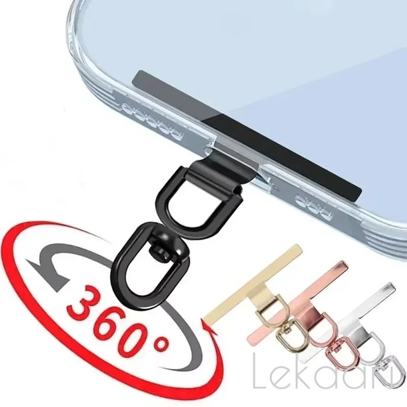 360° หมุนเคสโทรศัพท์ยึดคลิปป้องกันการสูญหายสายรัดแพทช์สากลสําหรับ ไอโฟน หุ่นยนต์ คลิปสแตนเลส เบาะ อุปกรณ์เสริม