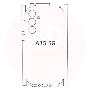 Focus ฟิล์มไฮโดรเจลหลังมีขอบรอบเครื่อง สำหรับ Samsung A56 A36 A26 A16 A06 A55 A35 A34 A24 A14 A54 A34 A14 A05 A05S