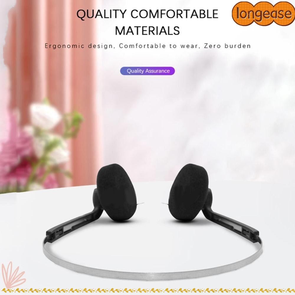 LONGE Classic Vintage-80s Headphones, Wired Portable Wired Small Headphones, Sports Adjustable Fashi