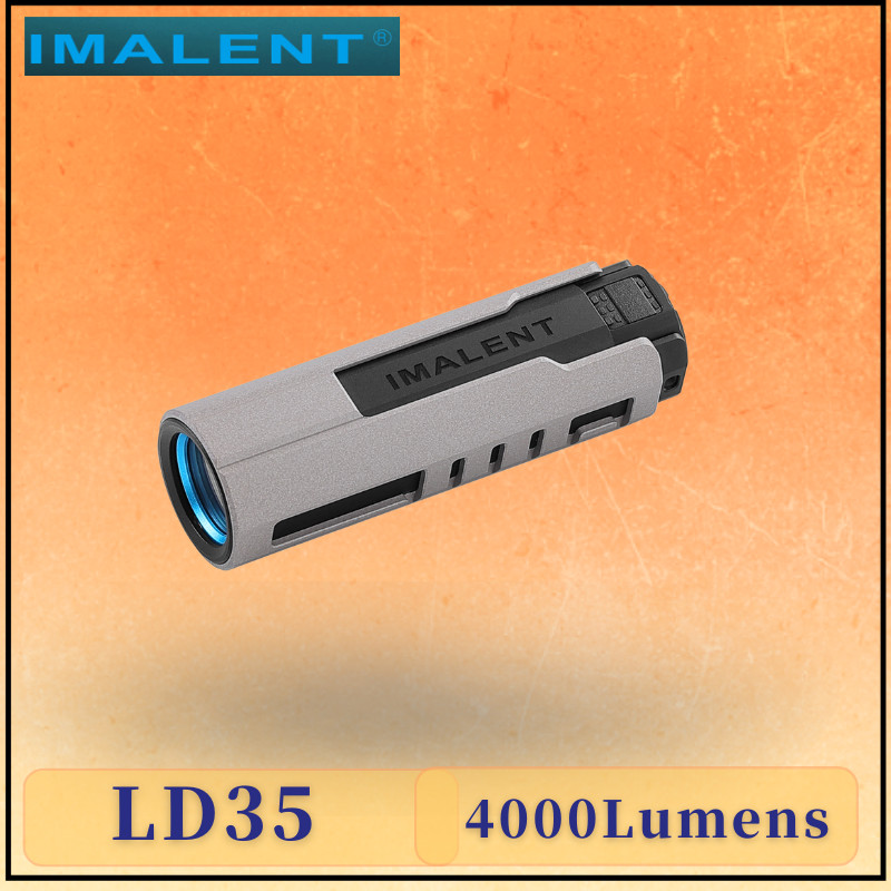 IMALENT LD35 Pocket EDC ไฟฉาย 1200 Lumens พร้อมกล่องชาร์จ Type-C ไฟฉาย LED ขนาดกะทัดรัดขับเคลื่อนโดยแบตเตอรี่ชาร์จไฟฉายขนาดเล็กกันน้ําสําหรับตั้งแคมป์, Emergenicies