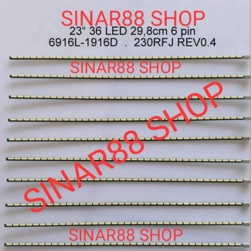 LG TV BACKLIGHT LAMP 24 INC 36 LED 29.8 ซม. 6pin SMD 54v 6916D 230RFJ