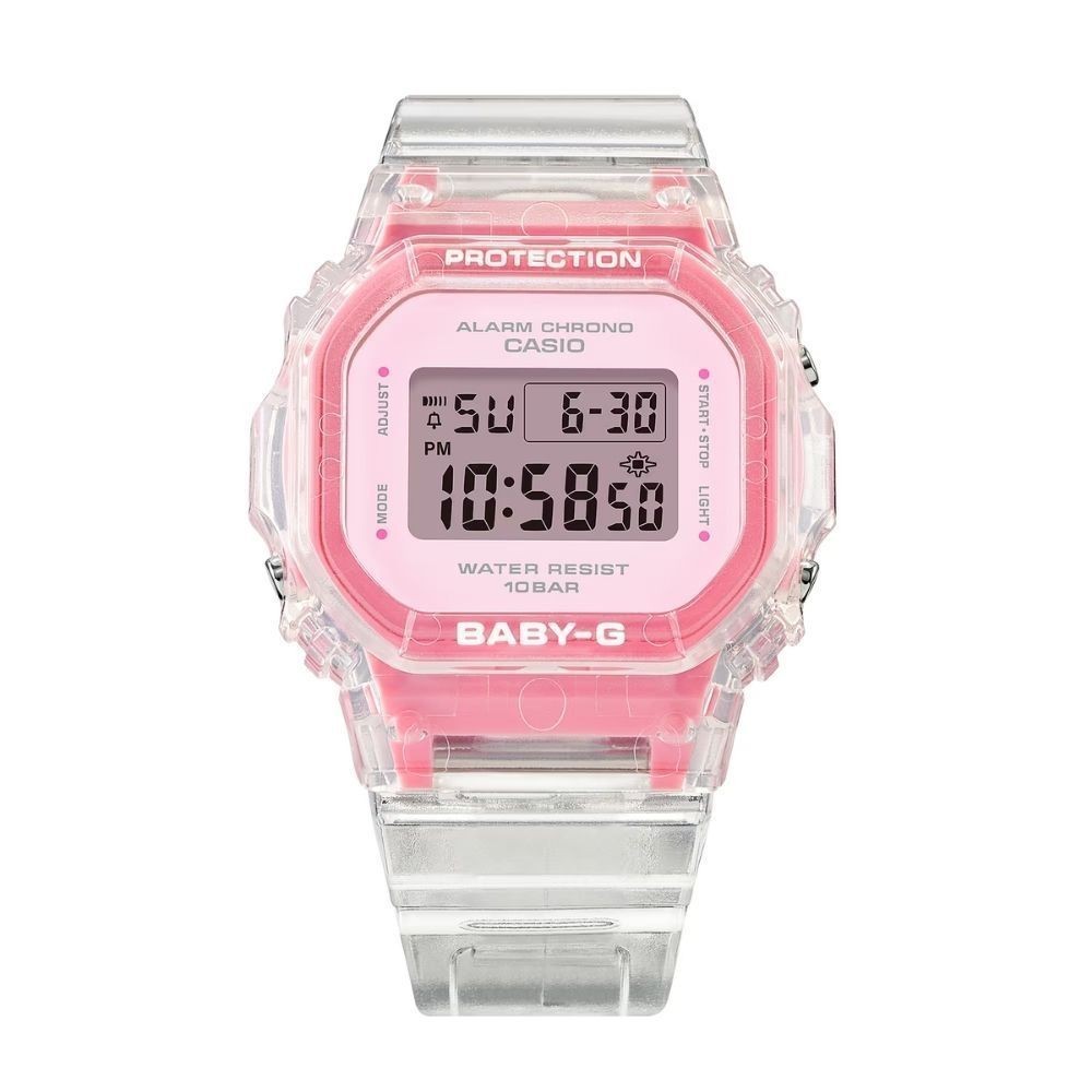 CASIO นาฬิกาข้อมือผู้หญิง BABY-G รุ่น BGD-565SJ-7DR สายเรซิ่น สีใส