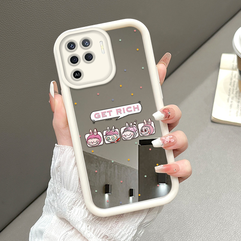 OPPO A94 Reno 5F F19 Pro สําหรับกระจก Softcase กรณี HP โทรศัพท์ Kesing ปลอก 8050 JZ
