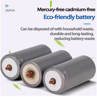 แบตเตอรี่ LiFePO4 32650 3.2V 6000mAh แบบเกลียว ตัวเมียบวก-ลบ ใช้กับไฟโซล่าเซลล์ ไฟสวนกลางแจ้ง แบตใหม่แท้ 100%