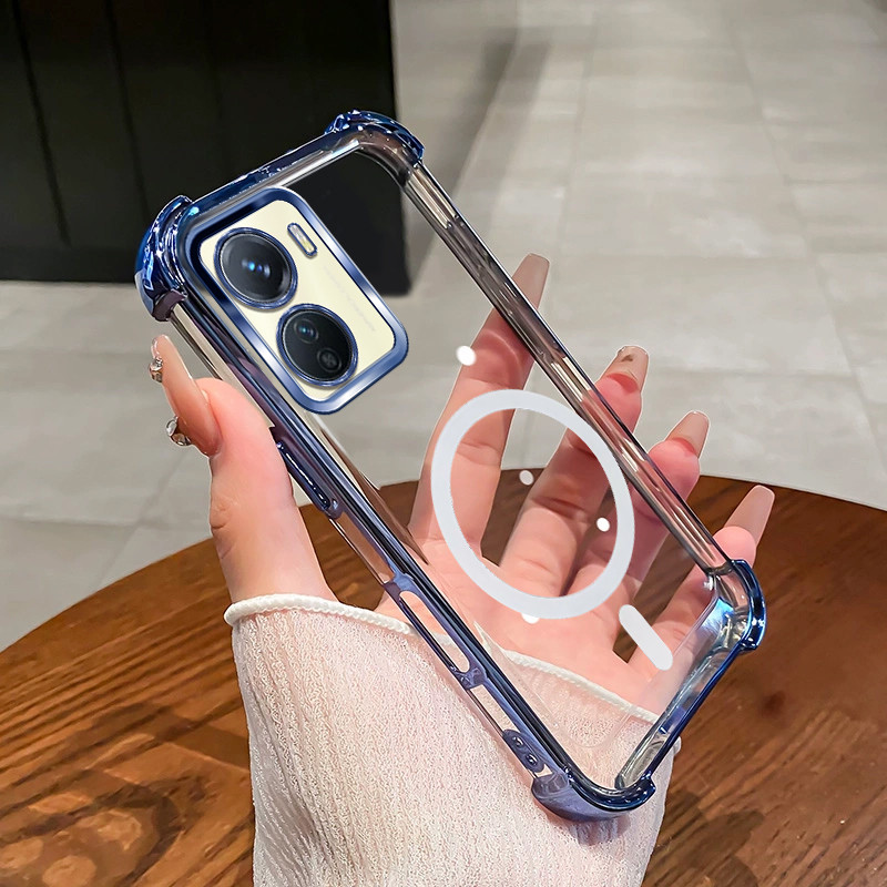 สําหรับ Vivo Y16 Y35 Y56 4G 5G เคสโทรศัพท์ 2025 กันกระแทกใหม่แม่เหล็ก softCase SZ15