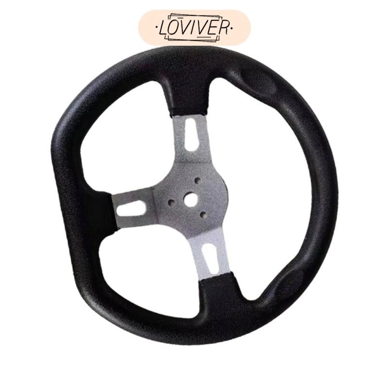 พวงมาลัยคลาสสิก 270 มม. สําหรับ Beach Kart Go Kart Buggy Part Accessories - สีดํา