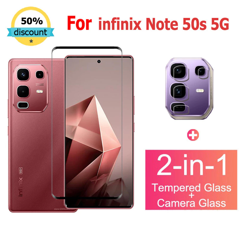ฟิล์มกระจก infinix Note 50S 5G กระจกนิรภัย HD ป้องกันหน้าจอ สำหรับ infinix SMART 9 8 7 HOT 50 50i 40 40i 30i NFC Note 50S 50X 50 40 30 Pro Zero 40 30 Ultra 5G ฟิล์มกระจกกันเลนส์กล้อง & ฟิล์มหลัง