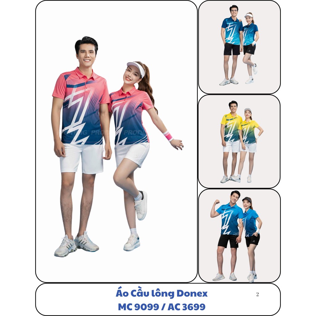 ของแท้คุณภาพสูง MC-9099 Donex เสื้อแบดมินตันผู้ชาย pickleball