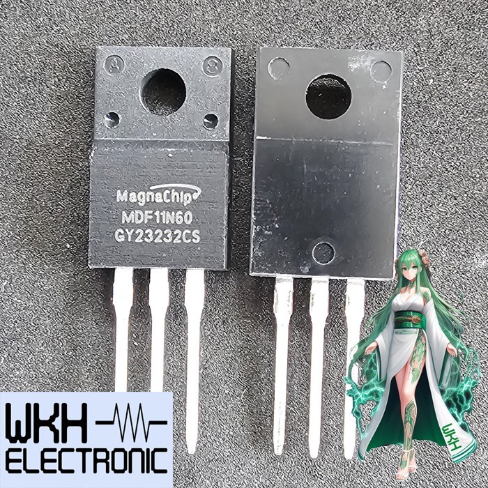 เครื่องมือชิ้นส่วน MDF11N60 MDF11N60B MDF11N60TH MagnaChip Mosfet N-Channel 11A 600V TO-220F 11N60