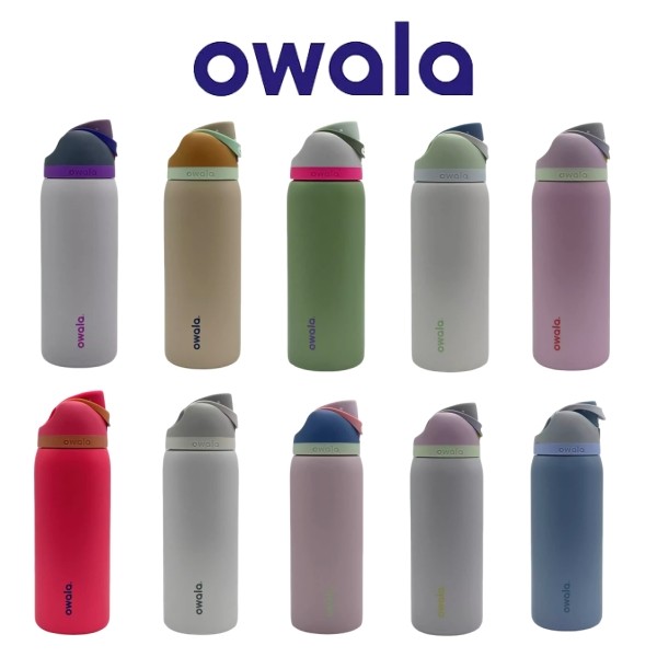 Owala Freesip Tumbler 24oz 32oz ขวดน้ําฉนวนสูญญากาศสแตนเลส BPA-Free, เก็บความเย็น/ร้อนสําหรับชั่วโมง