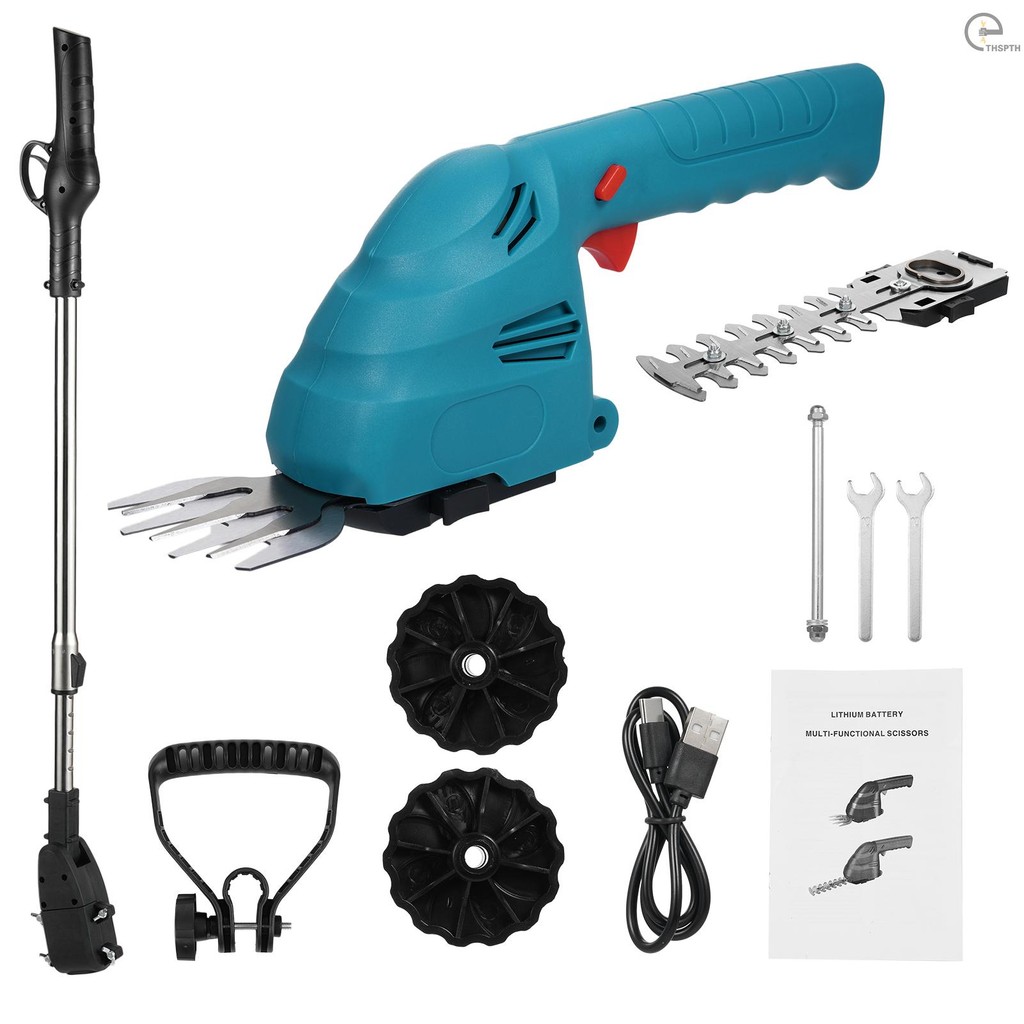 แบตเตอรี่ลิเธียมไร้สาย Hedge Trimmer มือถือ Dual-Purpose Hedge Trimmer Bush Trimmer ไฟฟ้า Hedge Trim