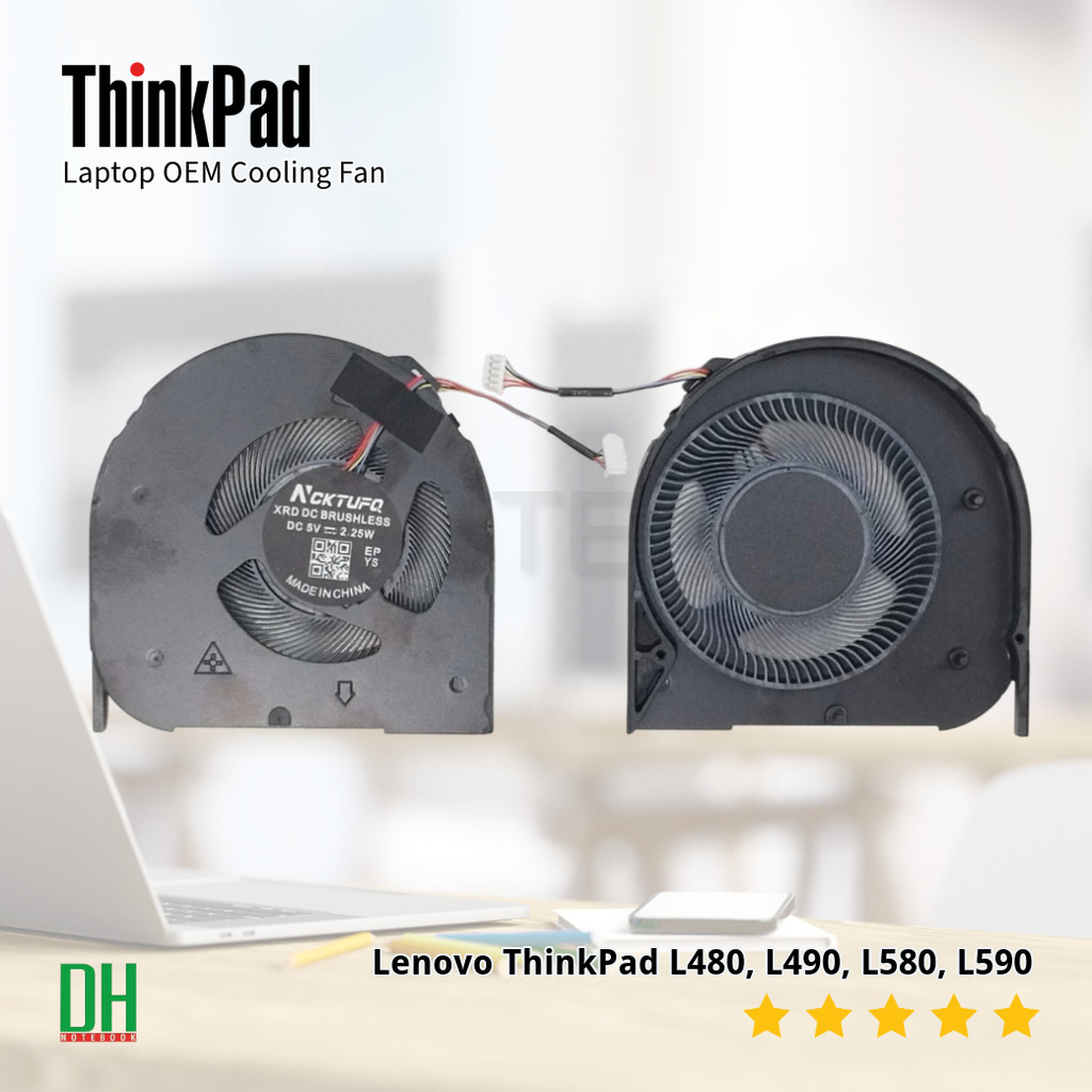พัดลมระบายความร้อน Lenovo ThinkPad L480, L490, L580, L590 - อะไหล่ OEM คุณภาพสูง