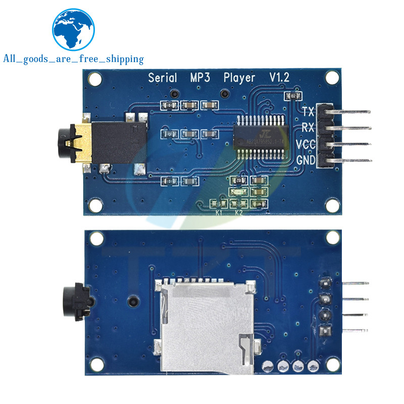 YX6300 YX5300 UART ควบคุมโมดูลอนุกรม MP3 เครื่องเล่นเพลงโมดูลสําหรับ Arduino/AVR/ARM/PIC CF