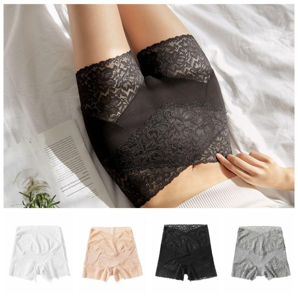 เซปเบอร์ ลูกไม้กางเกงนิรภัย,ตาข่ายโปร่งใสดอกไม้กางเกงขาสั้นไม่มีรอยต่อ,หวานเอวสูงชุดชั้นในท้องควบคุมสุภาพสตรี เลกกิ้ง กางเกงขาสั้นสุภาพสต - รูปที่ 7