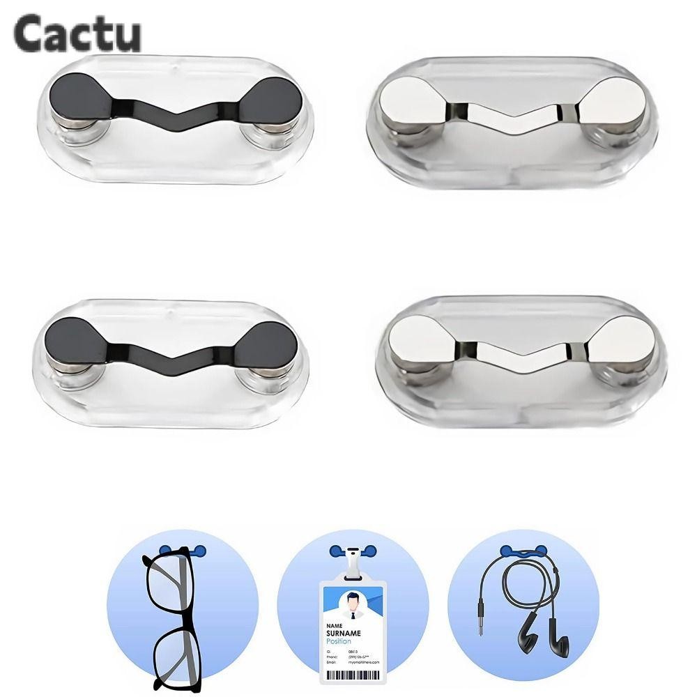 ที่ยึดแว่นตาแบบแขวน CACTU, หัวเข็มขัดคลิปหนีบเสื้อผ้าแบบพกพาแบบแม่เหล็ก, ที่ใส่ป้ายแม่เหล็กมัลติฟังก์ชั่นเข็มกลัดแฟชั่น