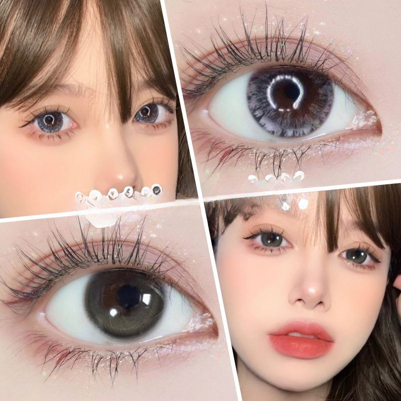 คอนแทคเลนส์เป็นเลนส์นุ่มธรรมชาติสีพร้อมเกรดคอนแทคเลนส์สีน้ําตาลใส YXPDD012