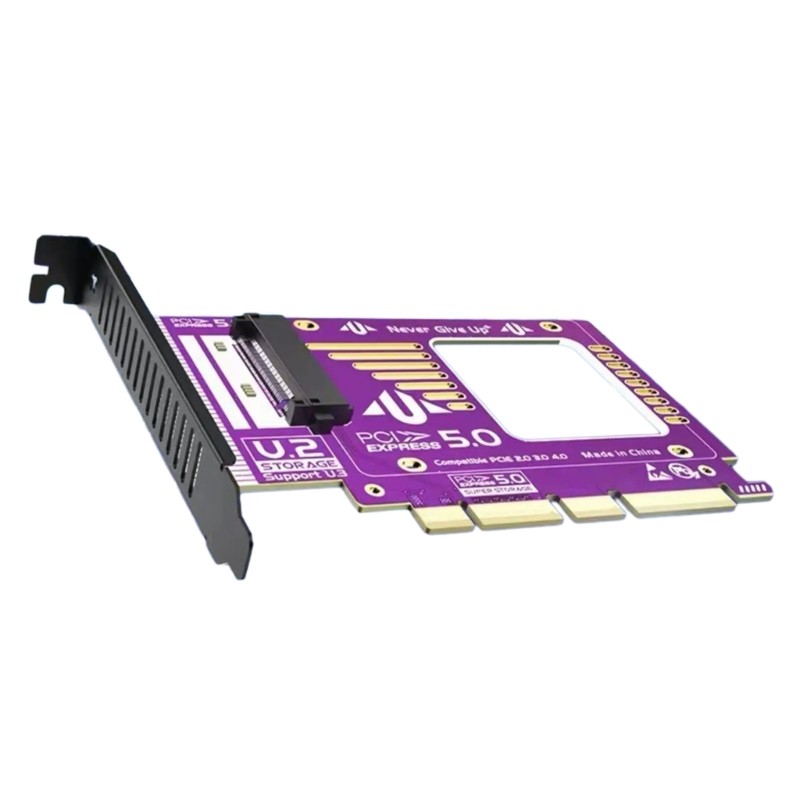 Doublebuy PCIE 5 0 X1 ถึง U3 SFF-8639 การ์ดขยายสําหรับสภาพแวดล้อมเสมือนจริง