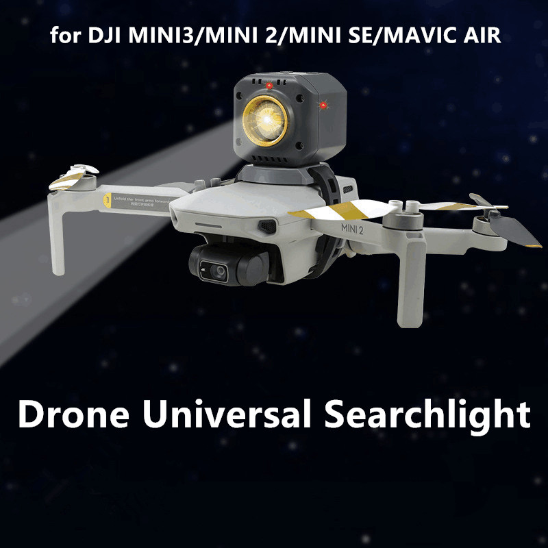 Drone Universal ไฟฉายสําหรับ DJI Mini 4/3/Mini 2/Mini SE/Mini 4k Night Aerial ไฟฉาย LED สําหรับ DJI อุปกรณ์เสริม