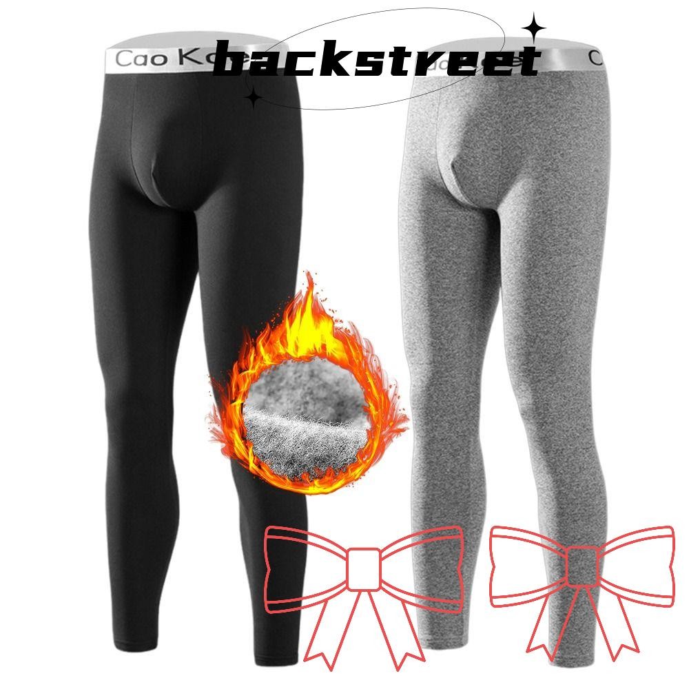 Backstage Thermal Lingerie for Men, Fleece Lined Winter Mens Thermal Pants, Stretch Cold Weather Bas