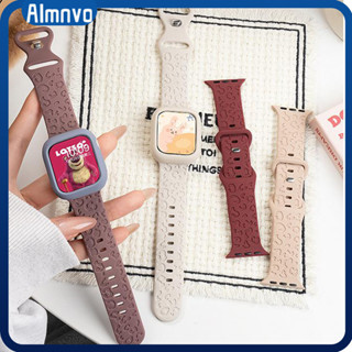 สายนาฬิกาซิลิโคนพิมพ์แกะสลัก for IWatch Apple Watch Ultra/SE…