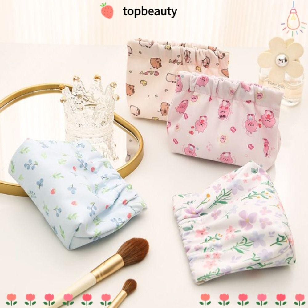 Topbeauty กระเป๋าจัดระเบียบเครื่องสําอาง, กระเป๋าแต่งหน้าลิปสติกแบบพกพา, Fashion Mini Key Small Bags Women