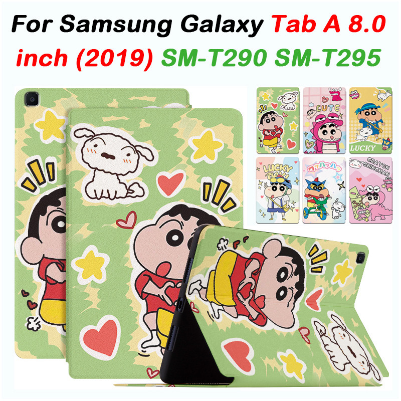 SAMSUNG สําหรับSamsung Galaxy Tab A 8.0 นิ้ว 2019 SM-T290 T295 T297 น่ารักการ์ตูนหนังTPU Dropทนกรณีแท็บเล็ตS-ปากการุ่นSM-P200 P205