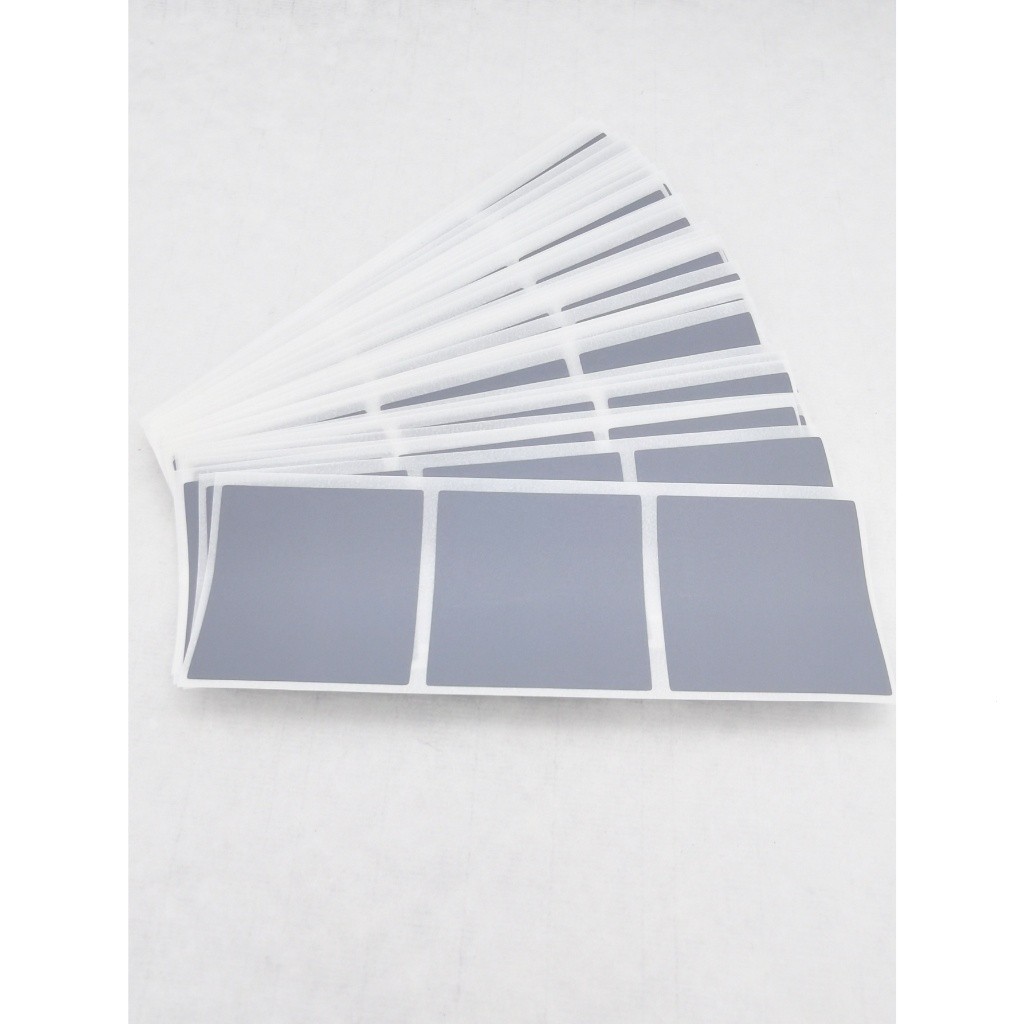 100ชิ้น40x40มิลลิเมตรสีเทารอยขีดข่วนปิดสติกเกอร์ตารางป้ายเกาสําหรับ ทําเอง การ์ดเกมโปสการ์ดคูปองรางวัลของขวัญการ์ดแต่งงานรอยขีดข่วนปิดสต