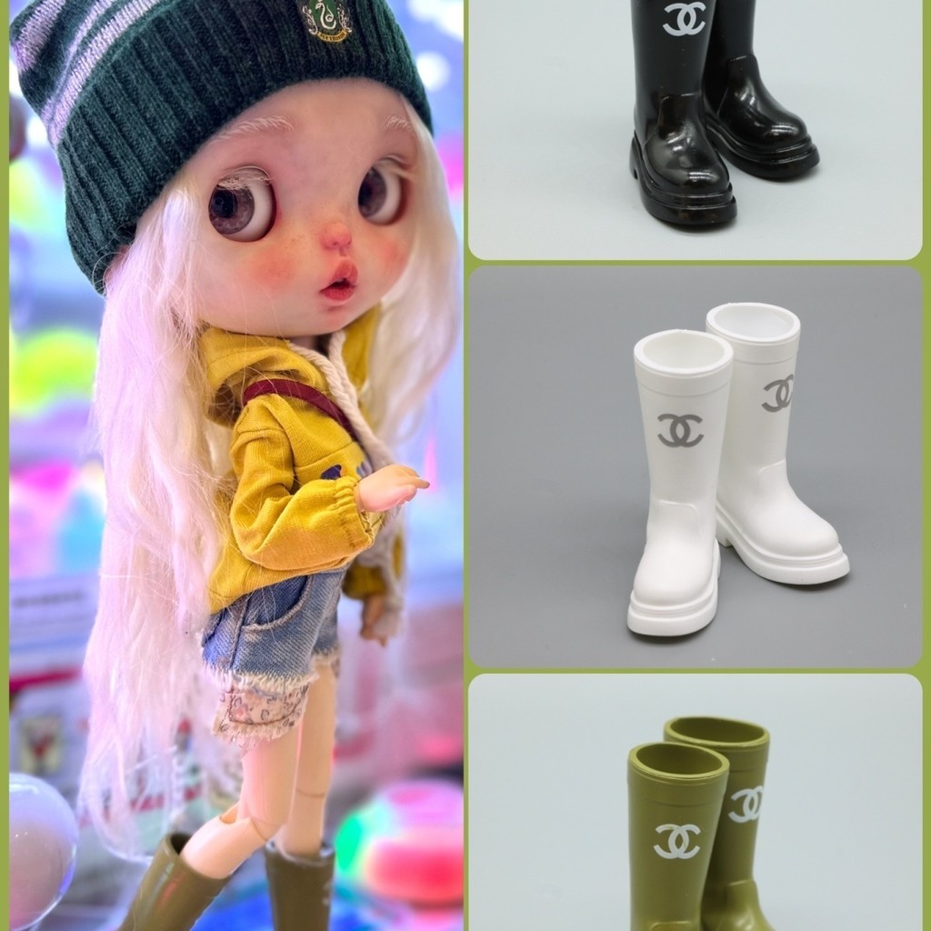 Blythe 1/6รองเท้าตุ๊กตารองเท้าบูทสูง azone ob22 ob24 P20สวมรองเท้า BJD